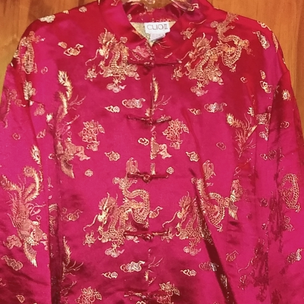 Red Chinese inspired jacket